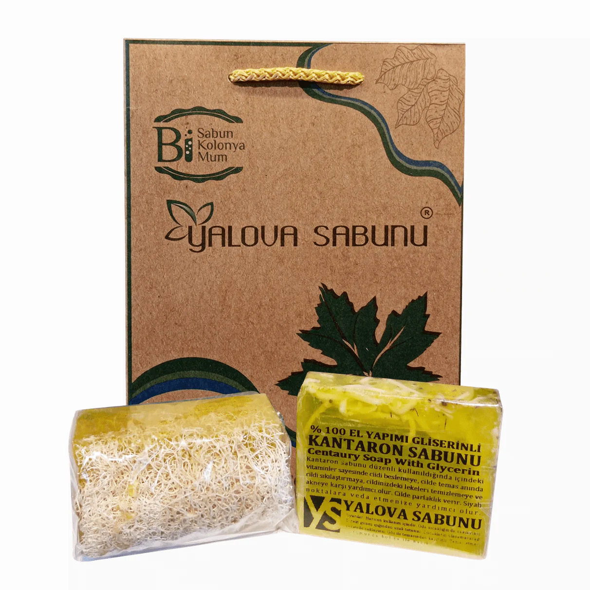 Kantaron Özlü El Yapımı Doğal Sabun İkili Set