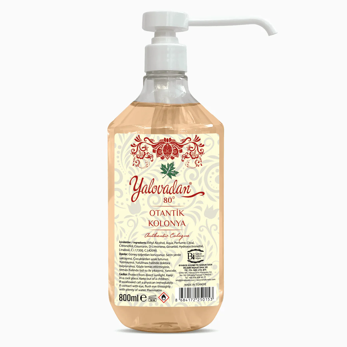 Otantik Kolonya 800 ML Püskürtmeli