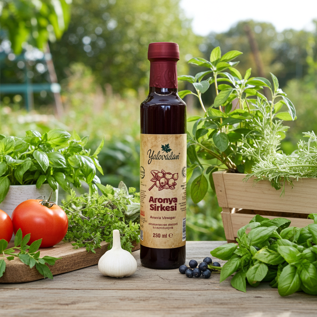 Aronya Sirkesi – Fermente 250 ml Cam Şişe